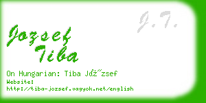 jozsef tiba business card
